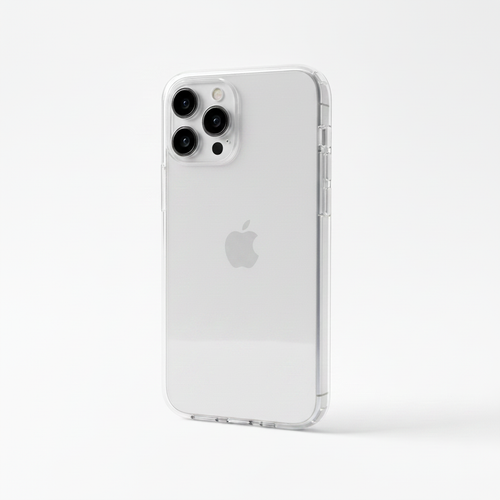 Plain clear iPhone case, no design